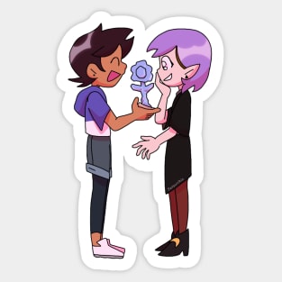 luz and amity Sticker